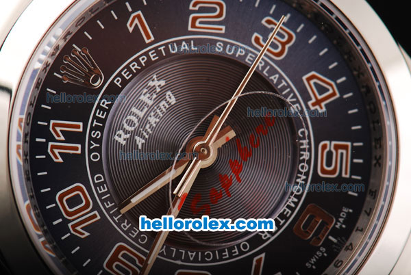 Rolex Air King Swiss ETA 2836 Automatic Movement Full Steel with Blue Dial and Red Numeral Marker - Click Image to Close